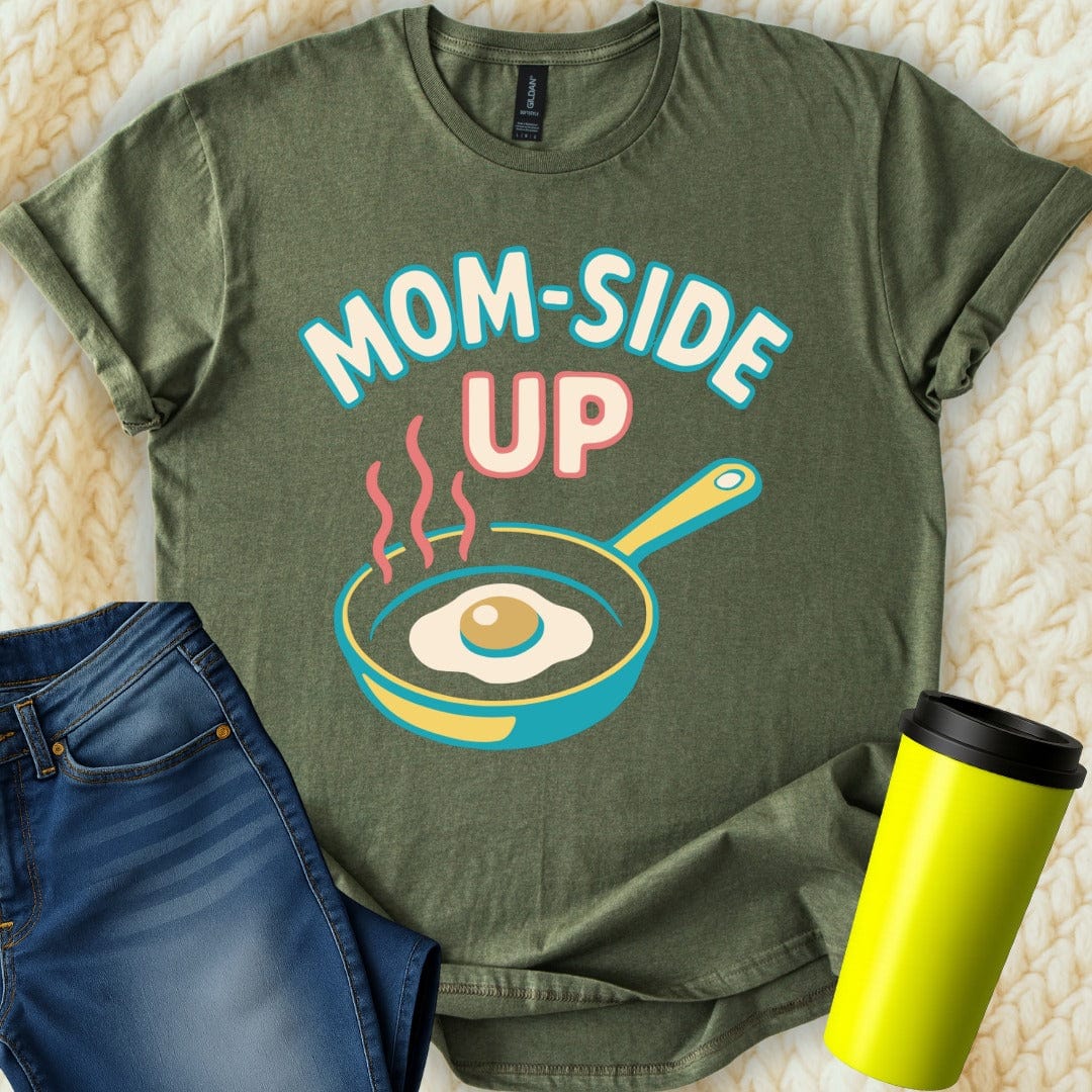 MyDesigns Physical Item Mom Side Up T-Shirt