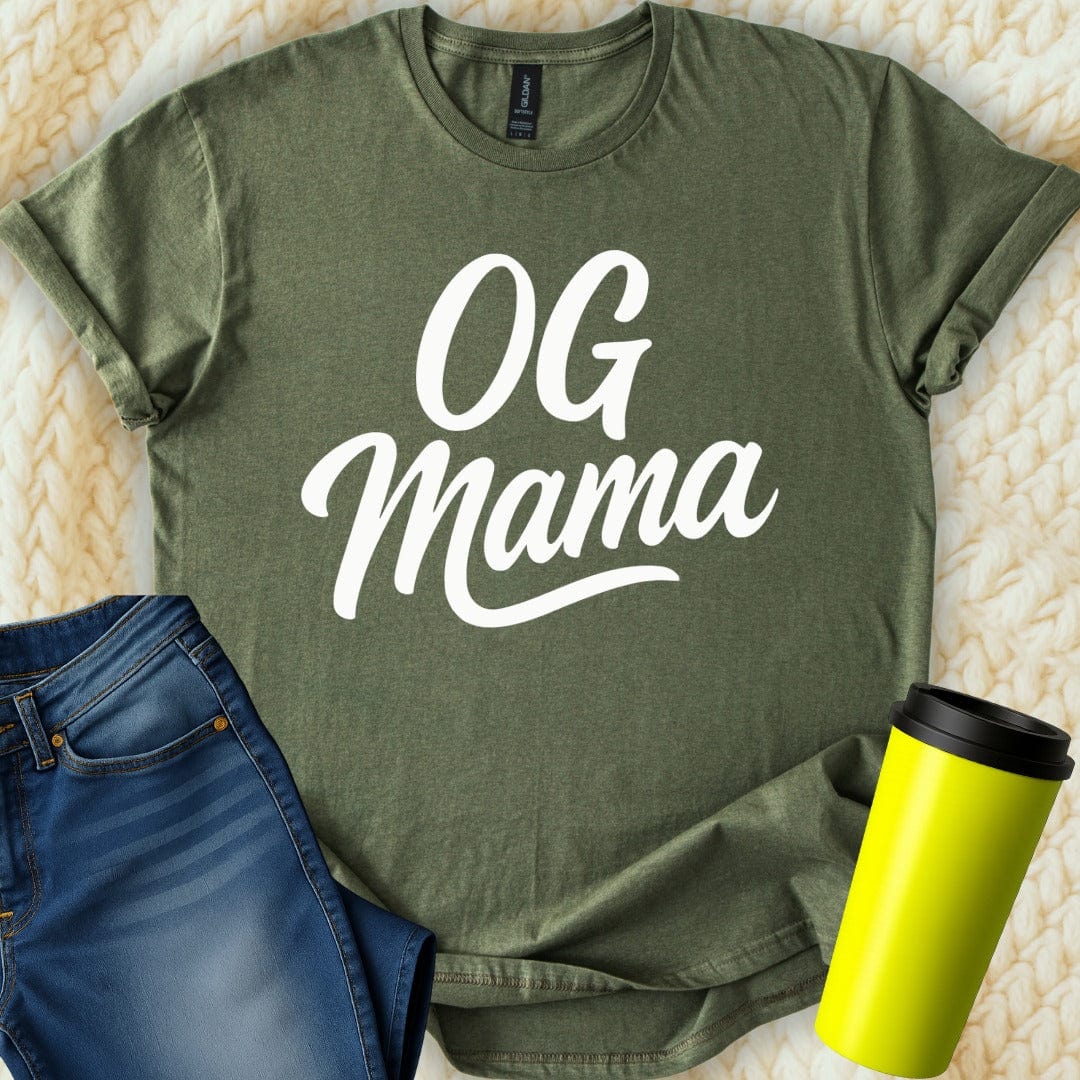 MyDesigns T-Shirt OG Mama Lettering Design Mothers Original Gangster T-Shirt