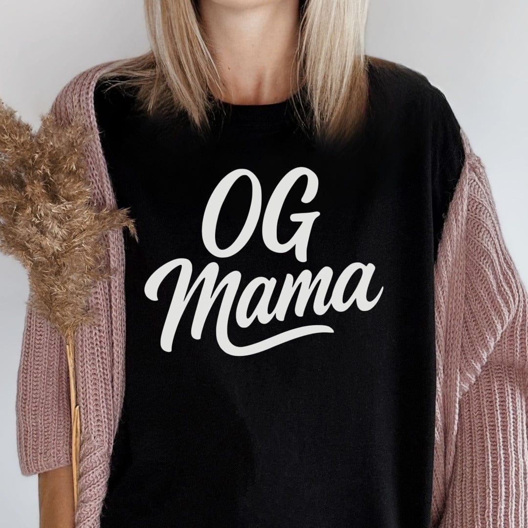 MyDesigns T-Shirt OG Mama Lettering Design Mothers Original Gangster T-Shirt