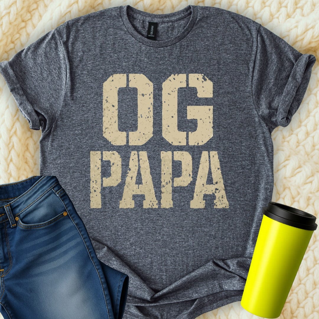 MyDesigns Physical Item OG Papa Father's Day Gift Idea Unique Design T-Shirt