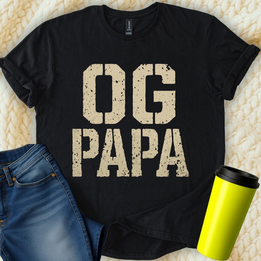 MyDesigns Physical Item OG Papa Father's Day Gift Idea Unique Design T-Shirt