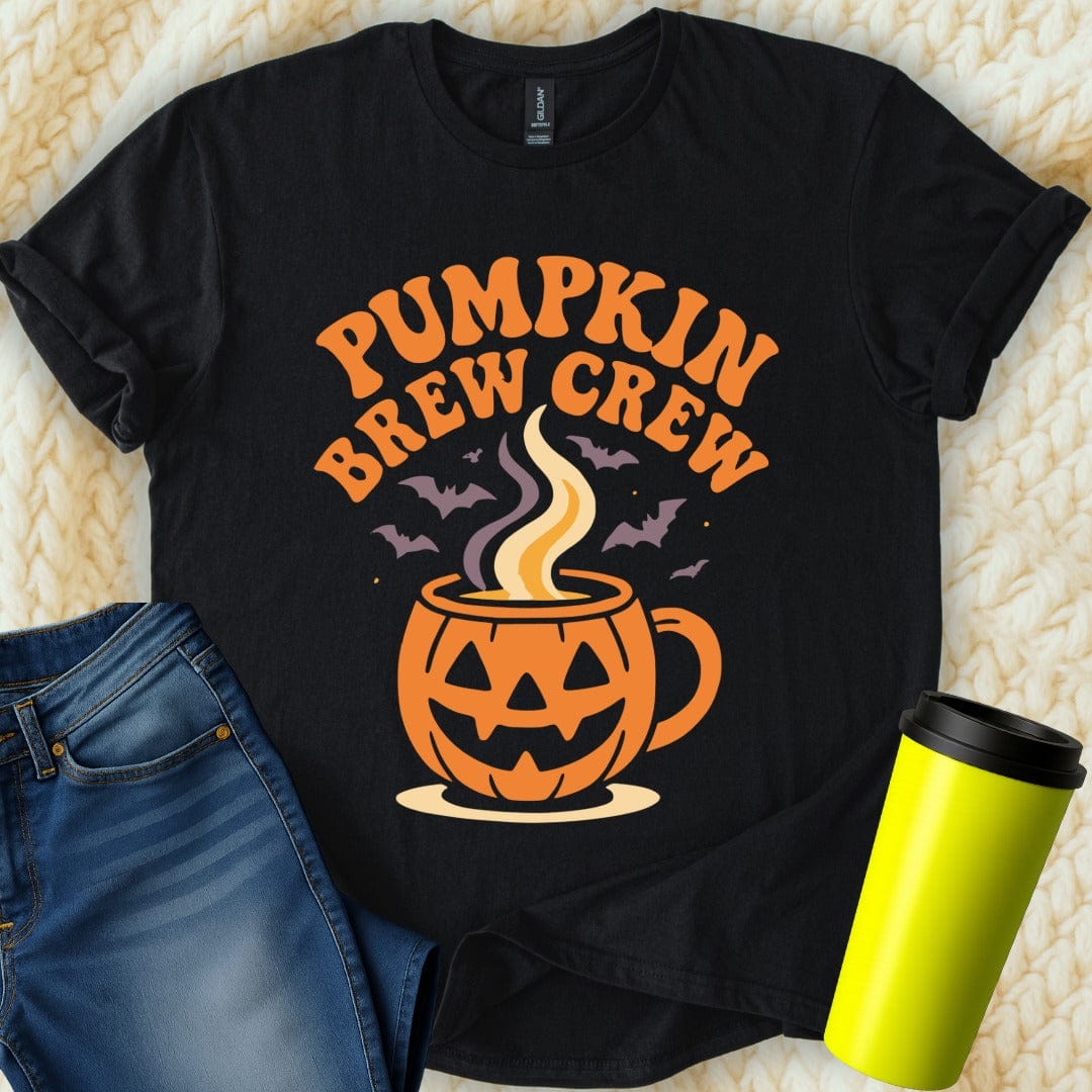MyDesigns T-Shirt S / Black Pumpkin Brew Crew T-Shirt