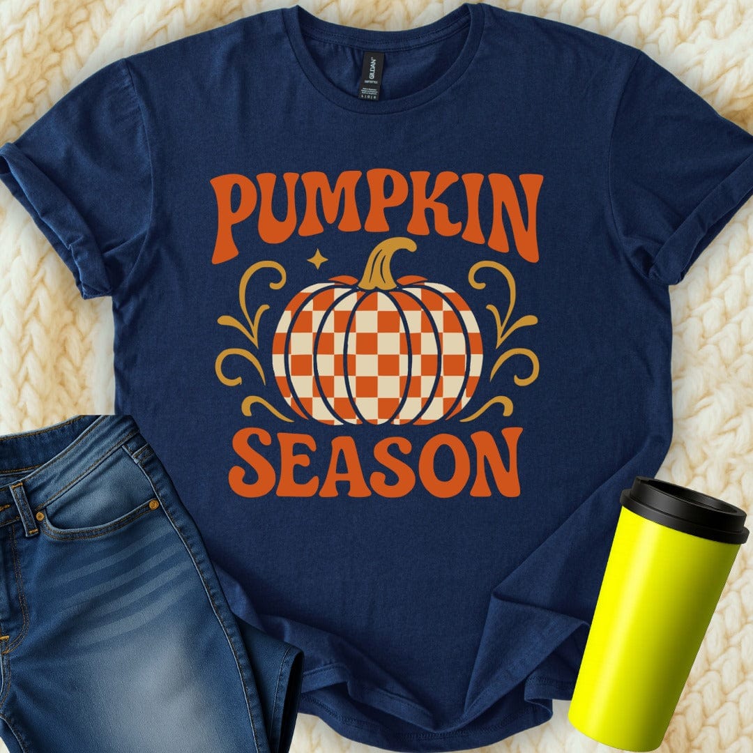 MyDesigns T-Shirt S / Navy Pumpkin Season T-Shirt