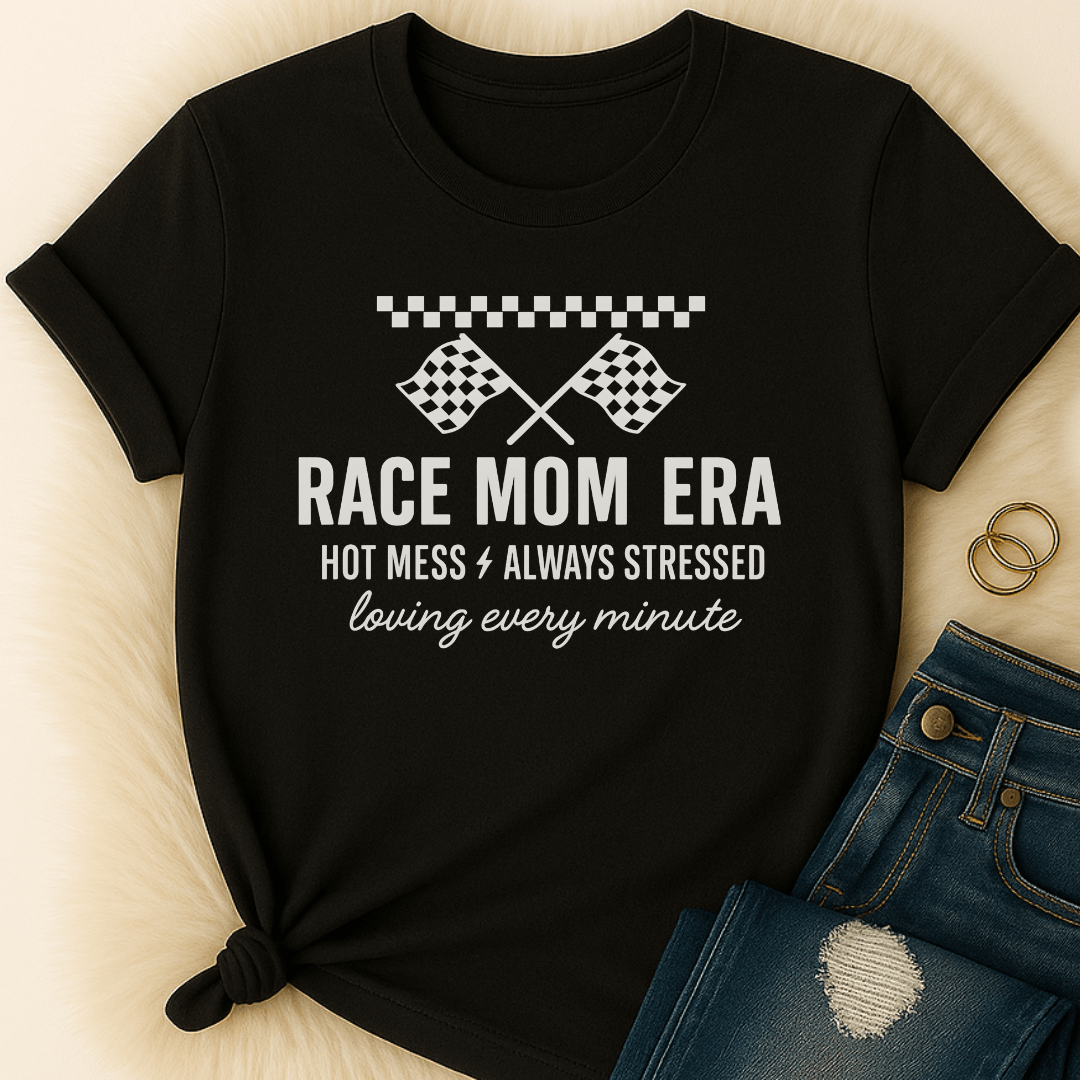 Printify T-Shirt Race Mom Era T-Shirt