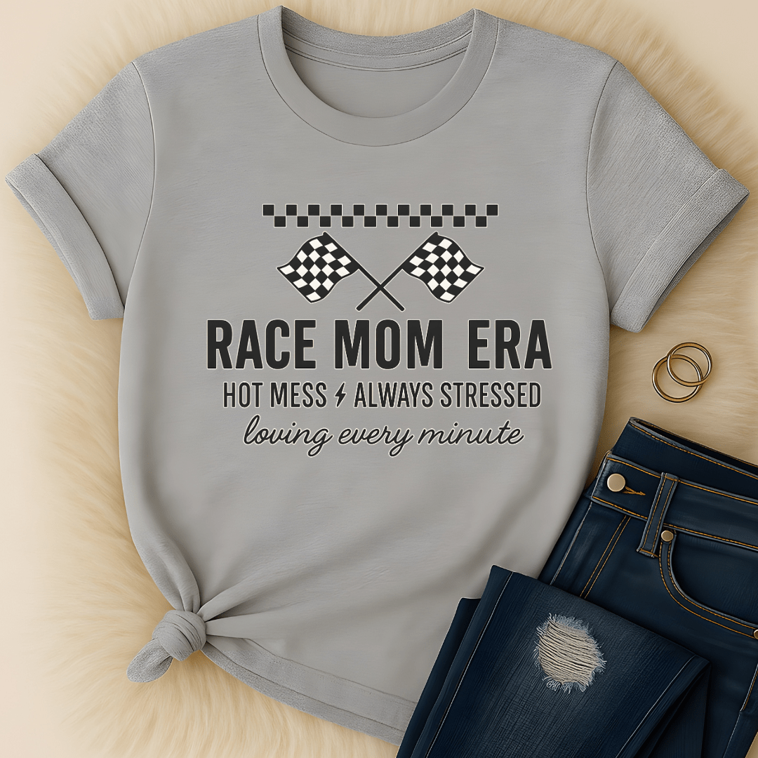 Printify T-Shirt Race Mom Era T-Shirt