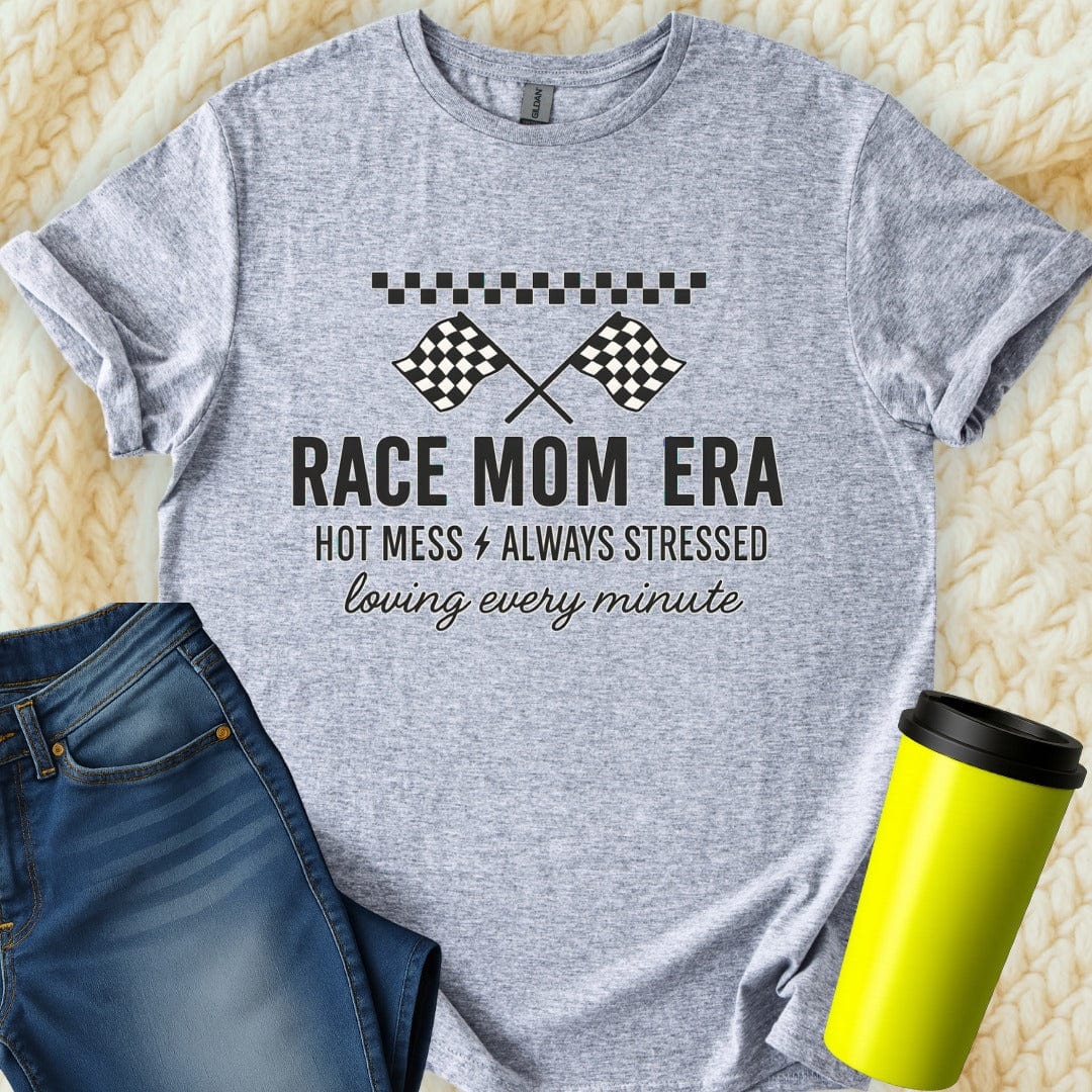 Printify T-Shirt Sport Grey / S Race Mom Era T-Shirt