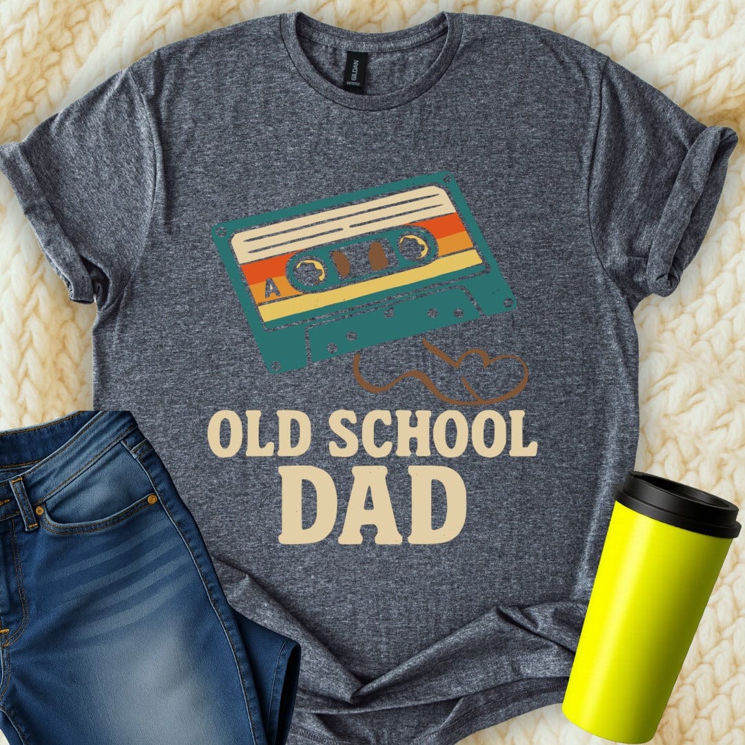 MyDesigns Physical Item Retro Cassette Tape Graphic Old School Dad T-Shirt