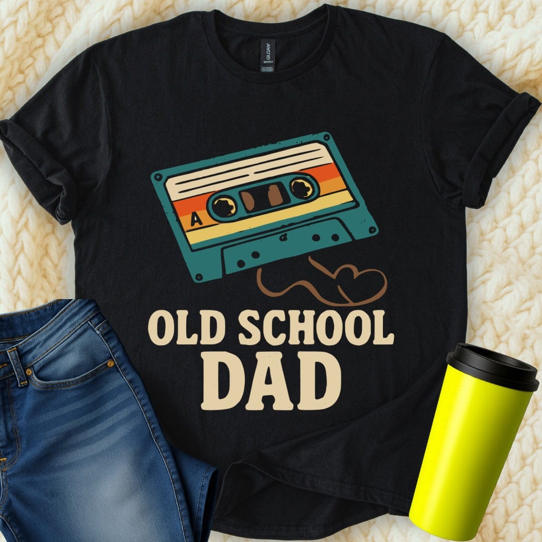 MyDesigns Physical Item Retro Cassette Tape Graphic Old School Dad T-Shirt