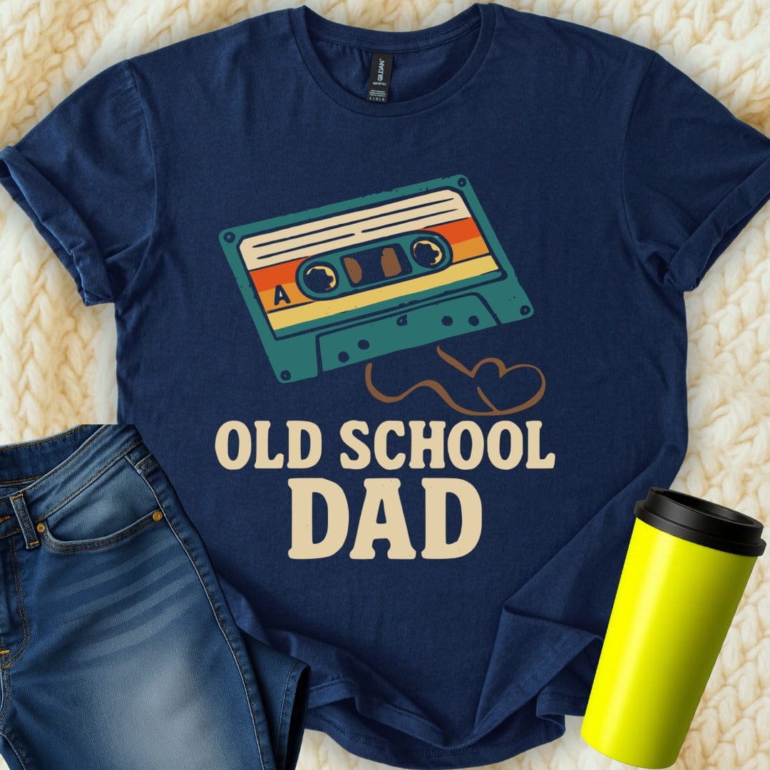 MyDesigns Physical Item Retro Cassette Tape Graphic Old School Dad T-Shirt