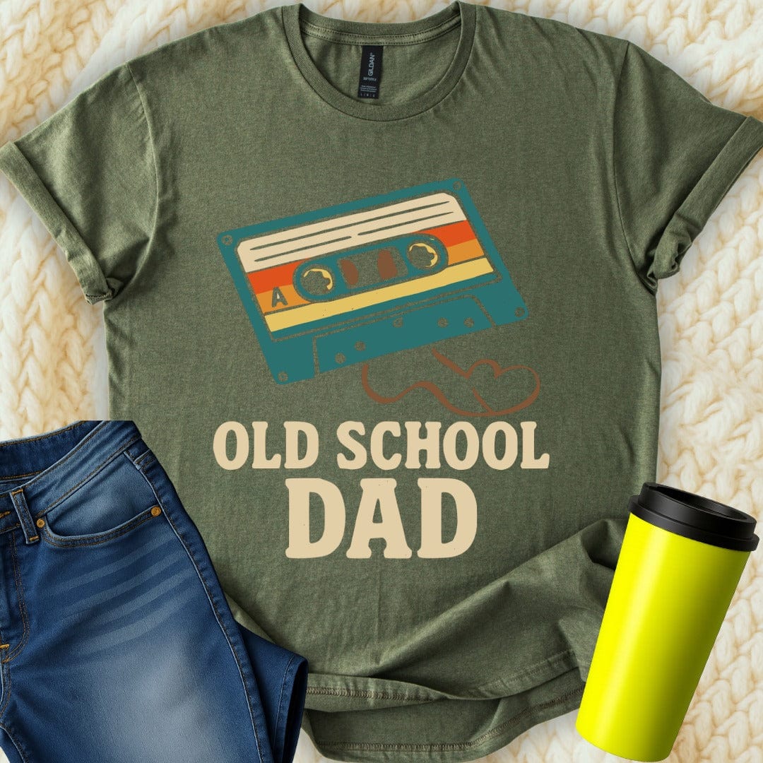 MyDesigns Physical Item Retro Cassette Tape Graphic Old School Dad T-Shirt