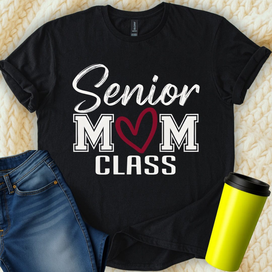 Printify T-Shirt Black / S Senior Mom T-Shirt