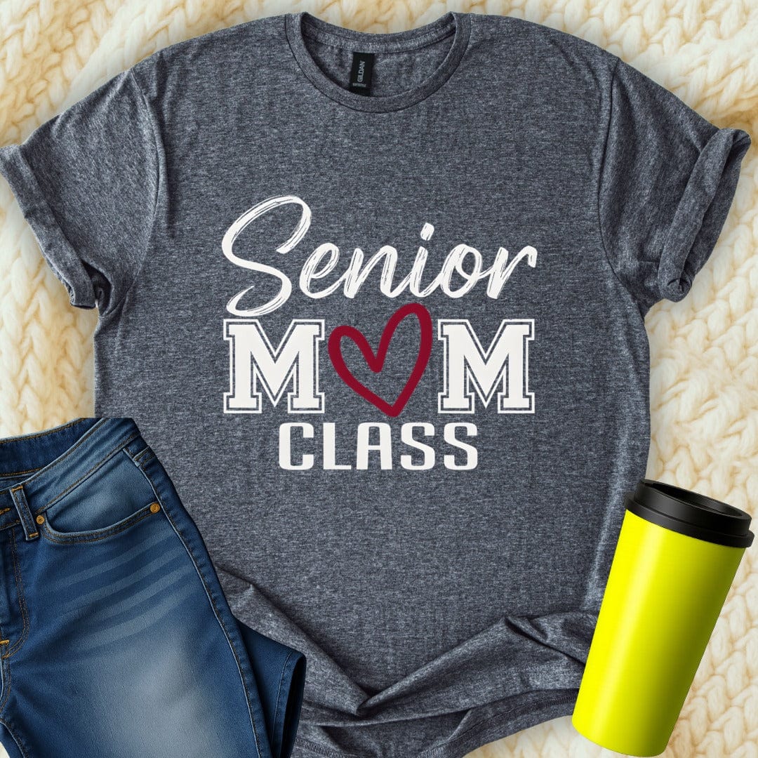 Printify T-Shirt Dark Heather / S Senior Mom T-Shirt
