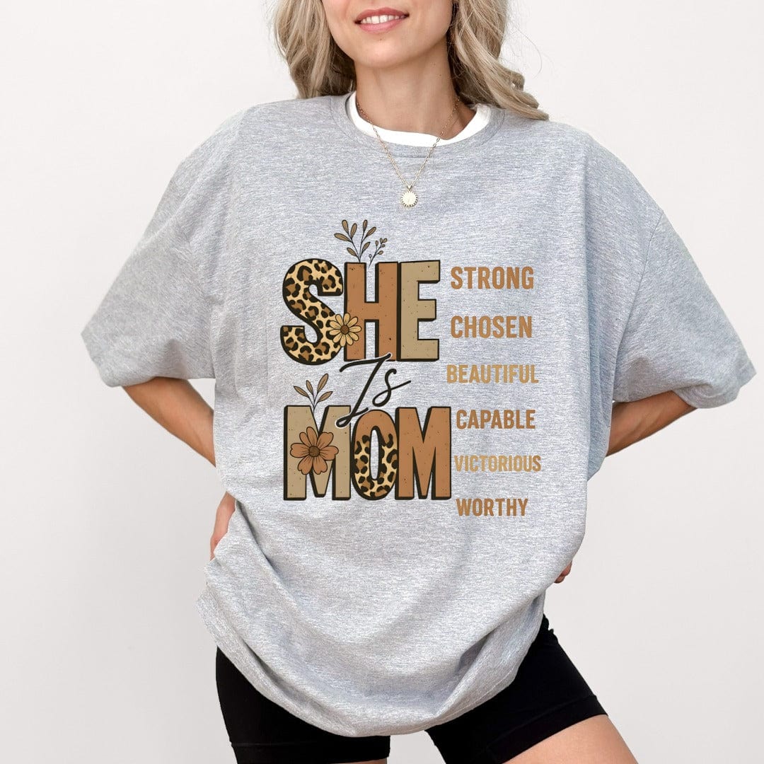 Printify T-Shirt She is Mom T-Shirt