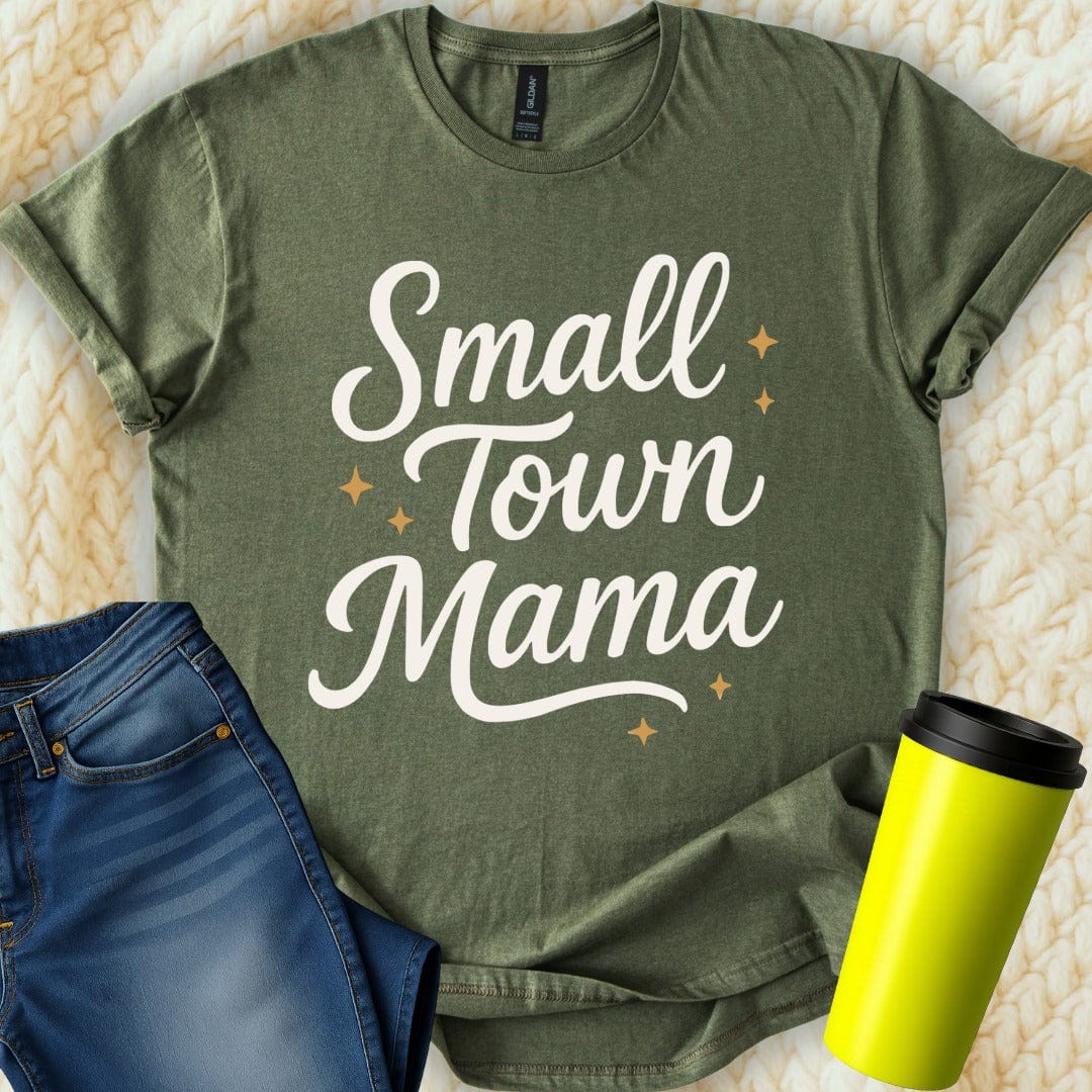 MyDesigns T-Shirt Small Town Mama Graphic Design Apparel For Mom T-Shirt