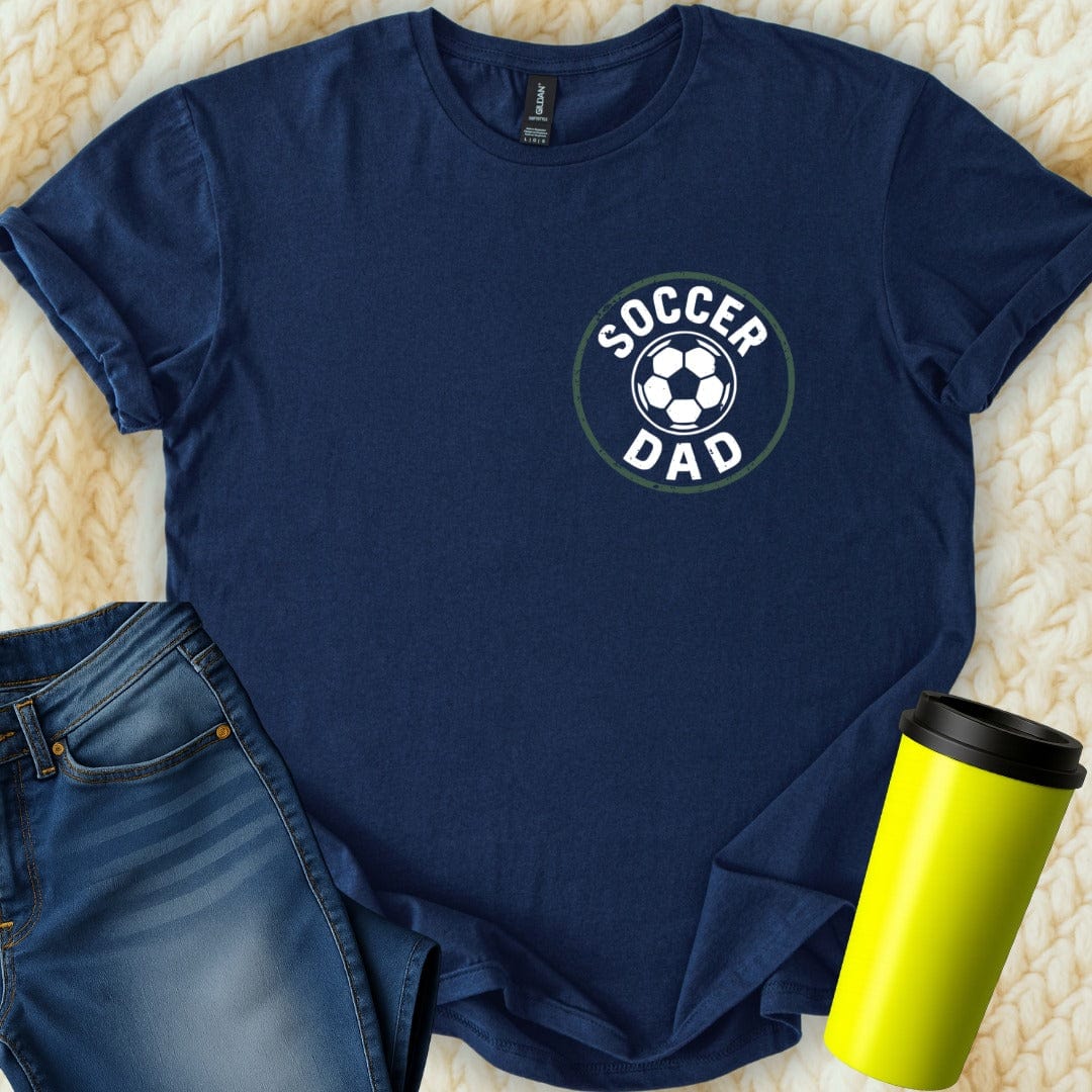 MyDesigns Physical Item Soccer Dad Graphic Printed Comfortable Casual T-Shirt