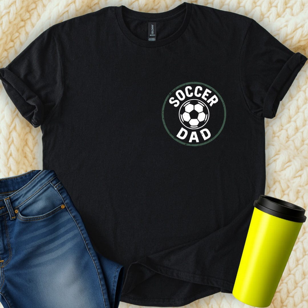 MyDesigns Physical Item Soccer Dad Graphic Printed Comfortable Casual T-Shirt
