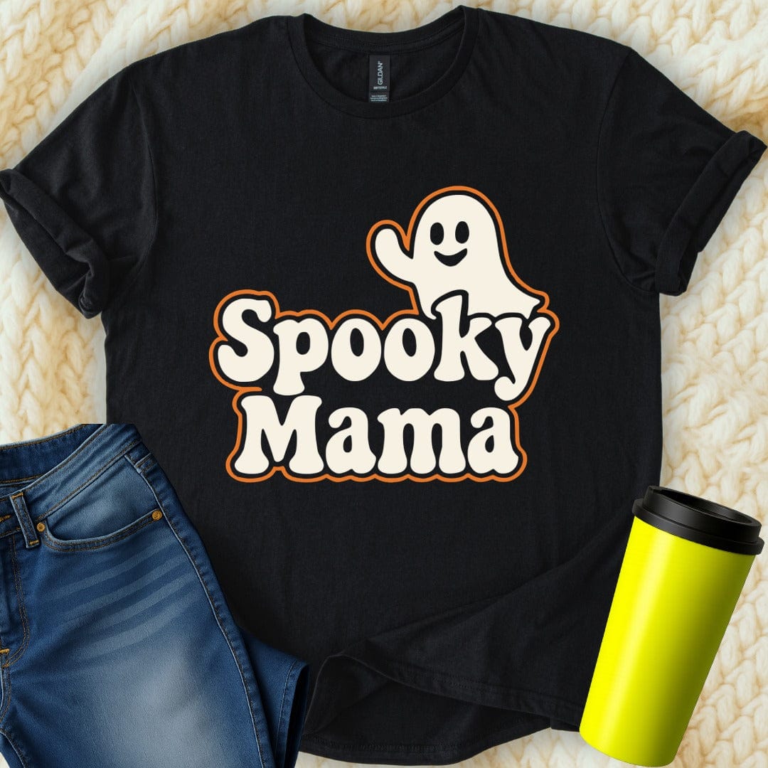 MyDesigns T-Shirt S / Black Spooky Mama Retro T-Shirt