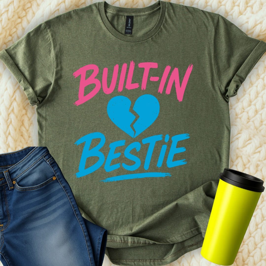 MyDesigns Physical Item Untitled Project - Built-In Bestie Graphic Style T-Shirt