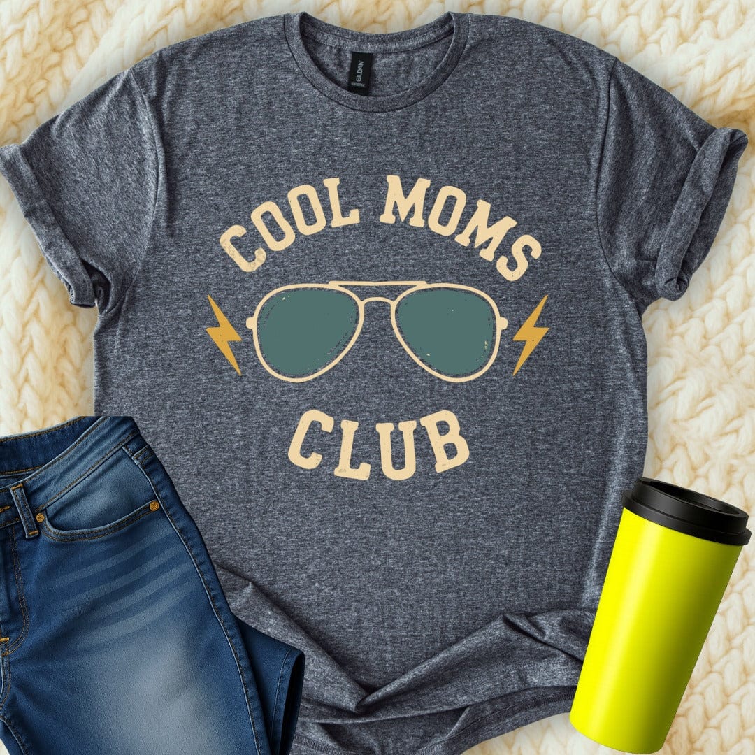 MyDesigns Physical Item Untitled Project - Cool Moms Club Sunglasses Graphic T-Shirt