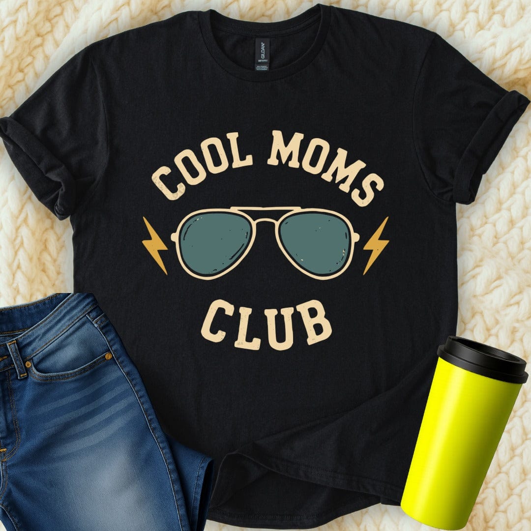 MyDesigns Physical Item Untitled Project - Cool Moms Club Sunglasses Graphic T-Shirt