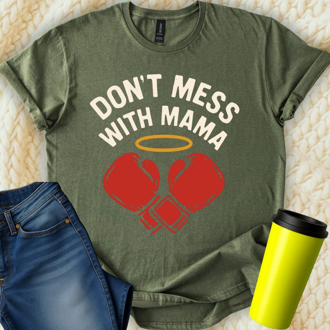 MyDesigns Physical Item Untitled Project - Dont Mess With Mama Boxing Gloves T-Shirt