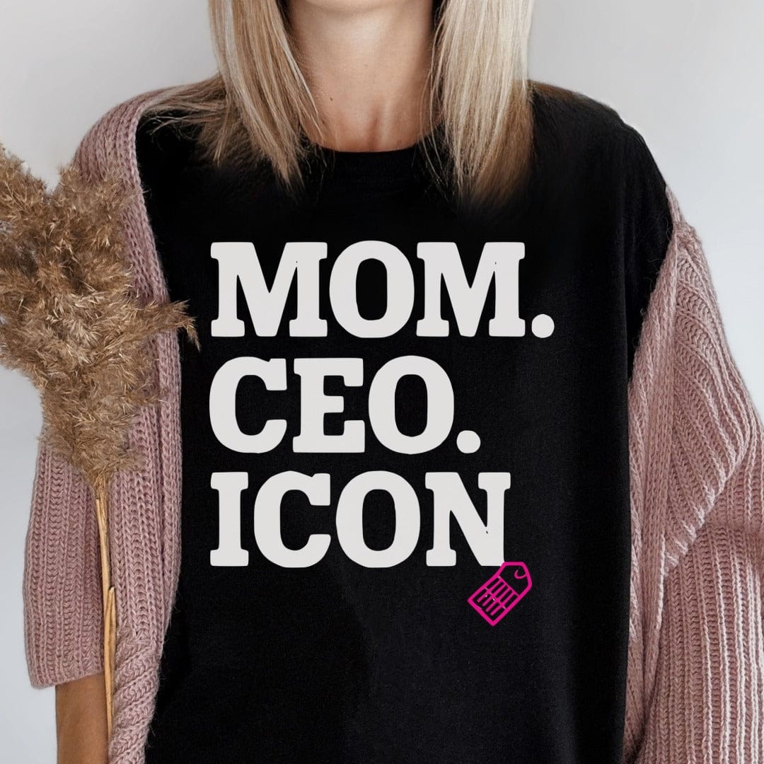 MyDesigns Physical Item Untitled Project - Mom CEO Icon Graphic Design T-Shirt