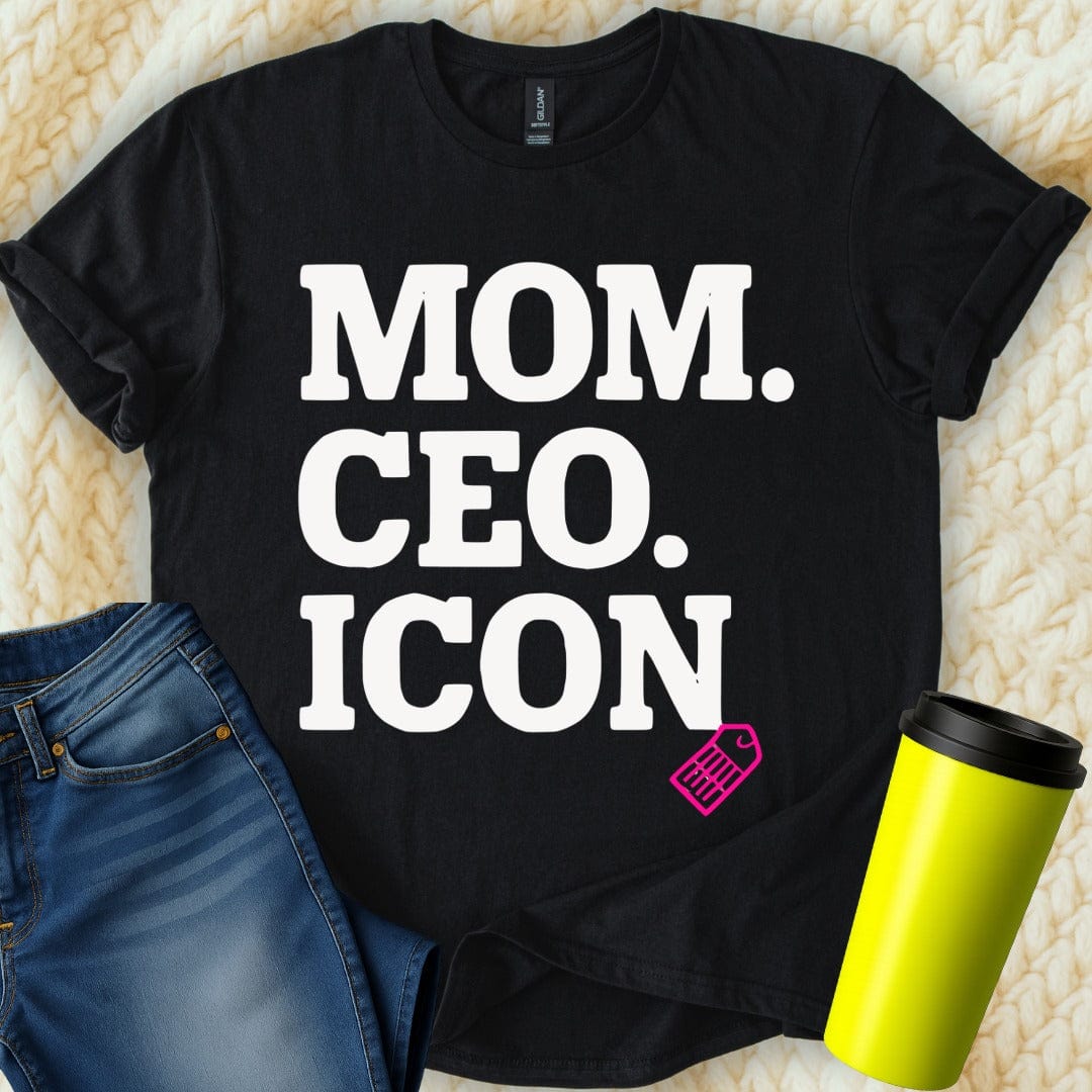 MyDesigns Physical Item Untitled Project - Mom CEO Icon Graphic Design T-Shirt