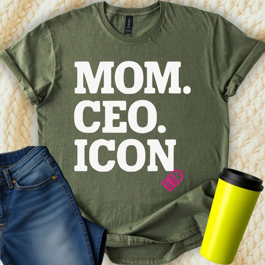 MyDesigns Physical Item Untitled Project - Mom CEO Icon Graphic Design T-Shirt