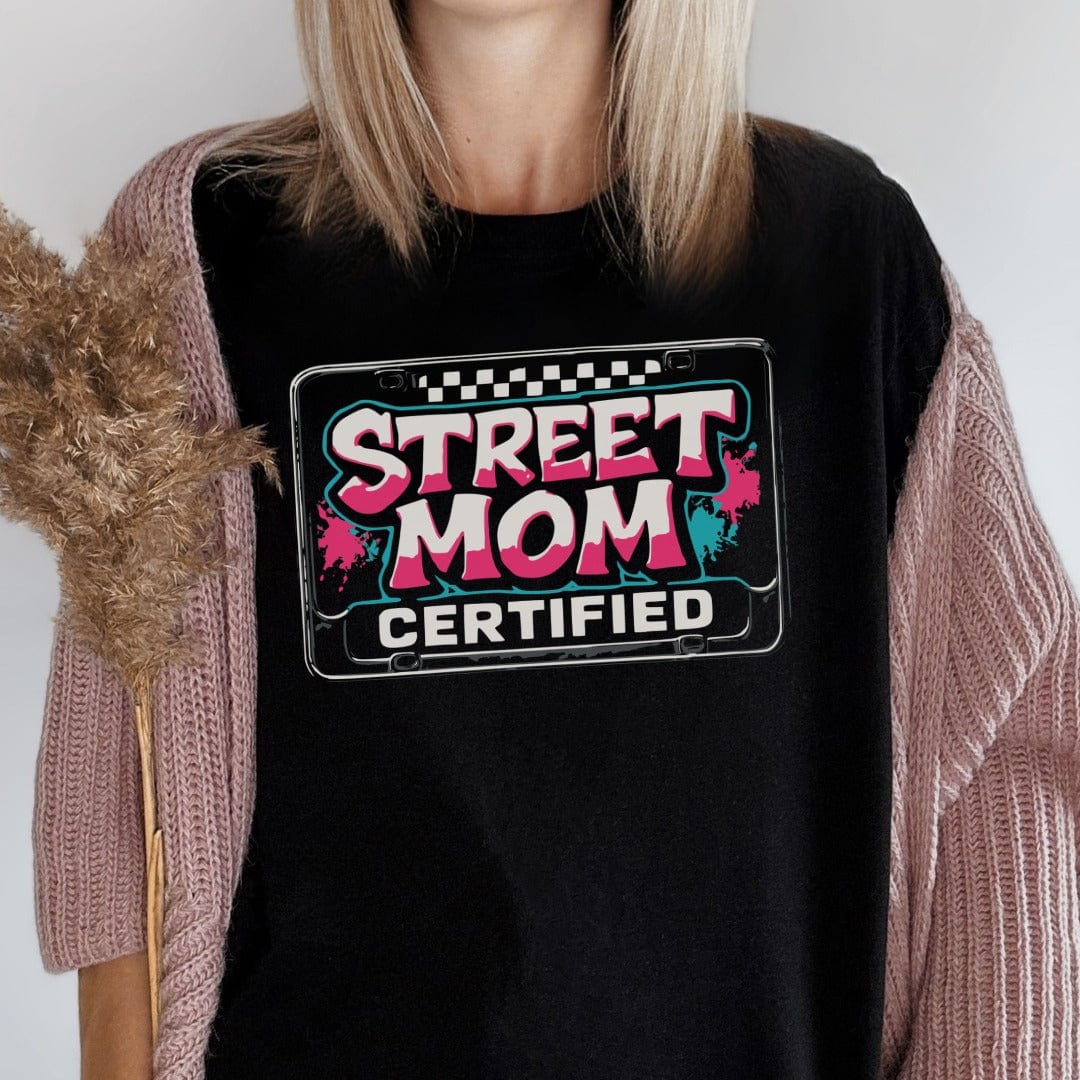 MyDesigns Physical Item Untitled Project - Street Mom Certified License Plate T-Shirt