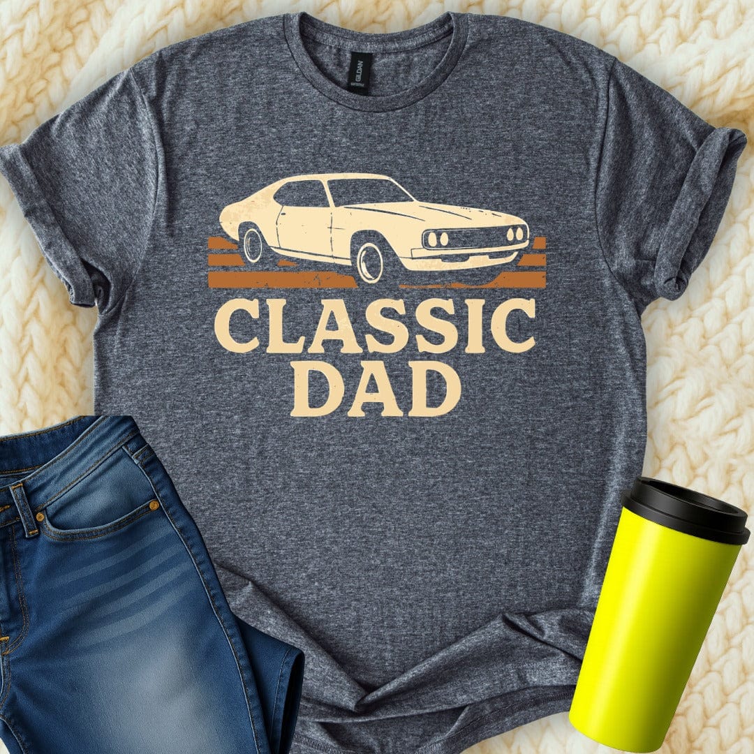 MyDesigns Physical Item Vintage Classic Dad Muscle Car Graphic T-Shirt
