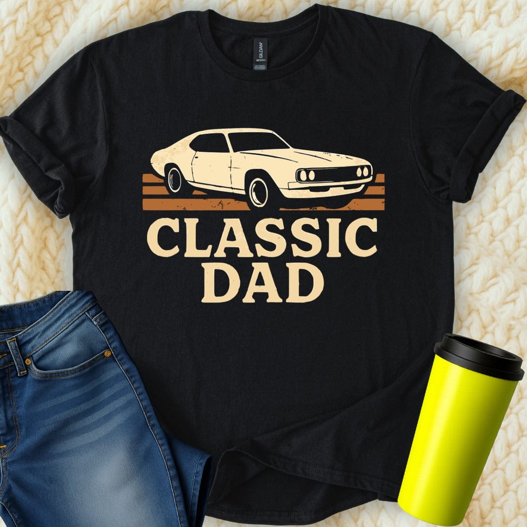 MyDesigns Physical Item Vintage Classic Dad Muscle Car Graphic T-Shirt