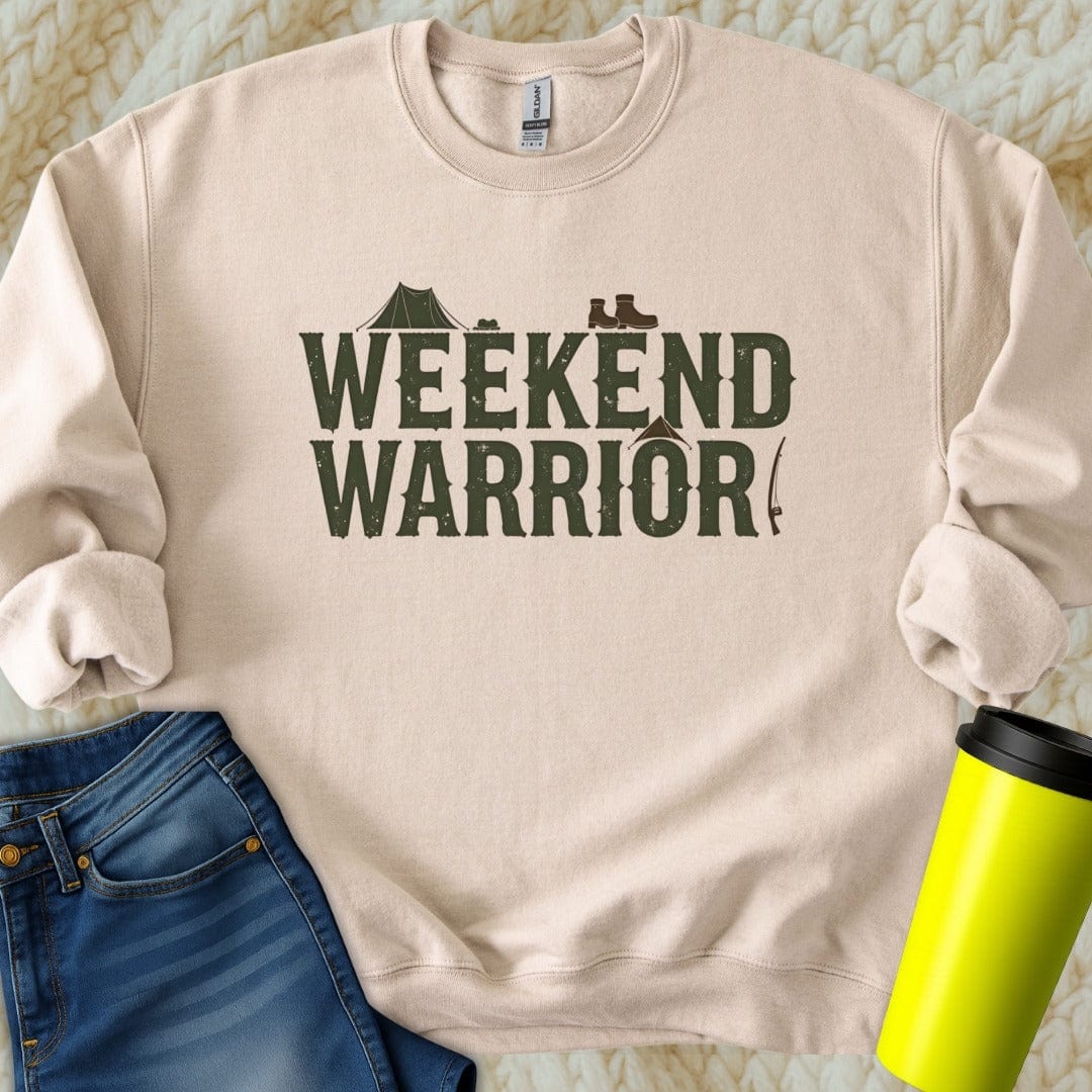 Printify Sweatshirt S / Sand Weekend Dad Sweatshirt