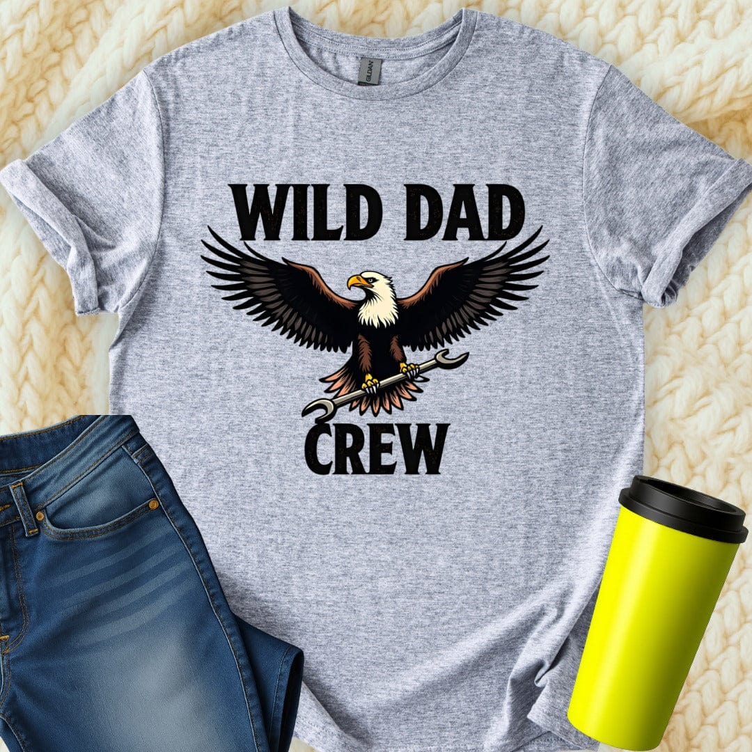Printify T-Shirt Sport Grey / S Wild Dad Crew T-Shirt