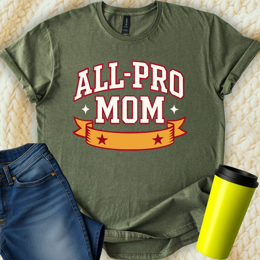 MyDesigns T-Shirt S / Military Green All-Pro Mom T-Shirt