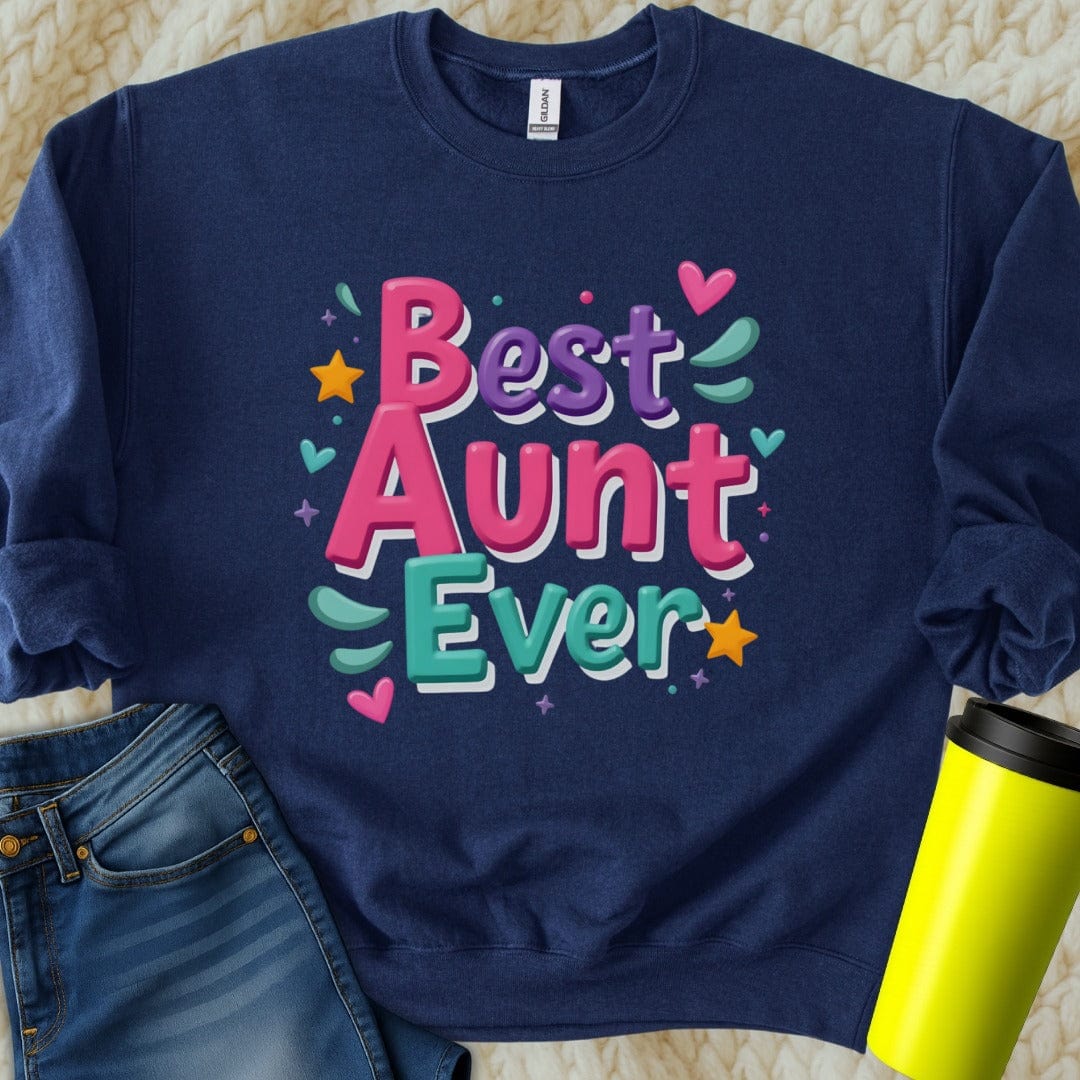 Printify Sweatshirt S / Navy Aunt Club Sweatshirt