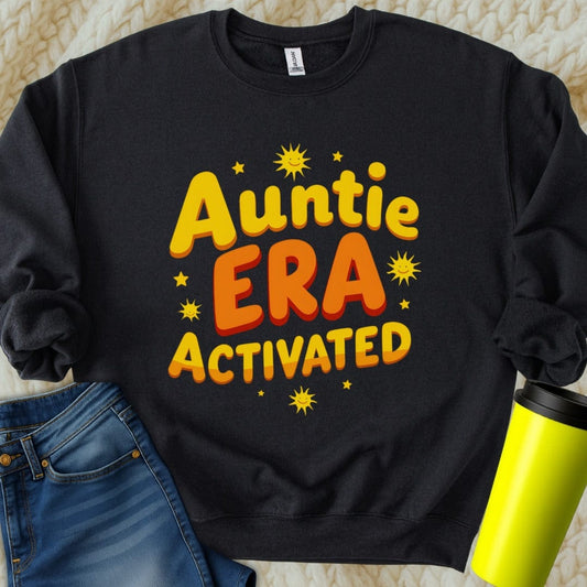 Printify Sweatshirt S / Black Aunt Era Sweatshirt