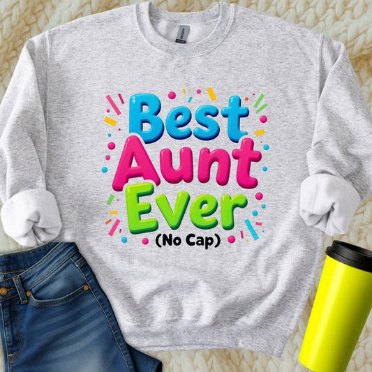 Printify Sweatshirt S / Ash Aunt Gift Sweatshirt