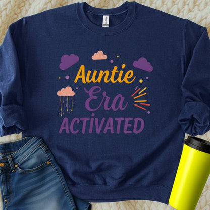 Printify Sweatshirt S / Navy Auntie Era Sweatshirt