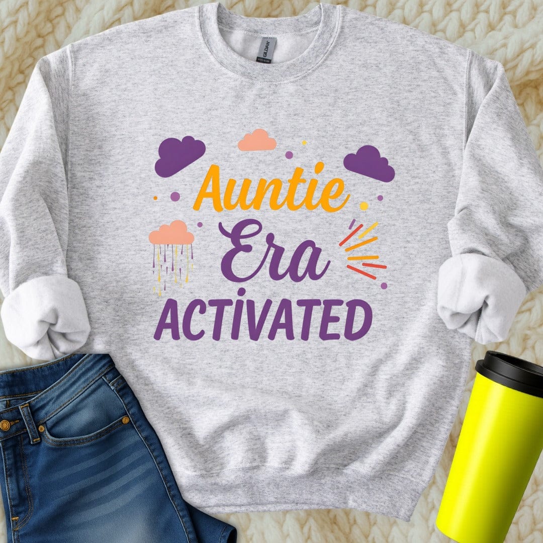 Printify Sweatshirt S / Ash Auntie Era Sweatshirt