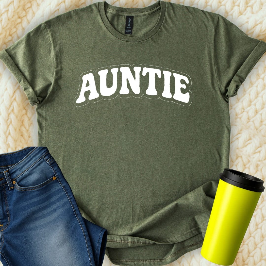 MyDesigns T-Shirt S / Military Green Auntie T-Shirt