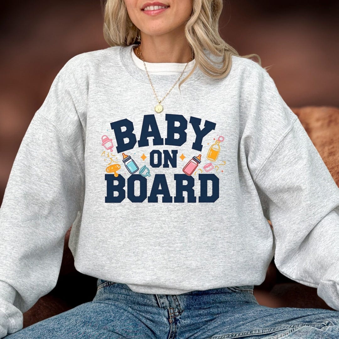 Printify Sweatshirt Baby On Board Sweatshirt