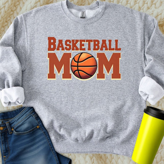 Printify Sweatshirt S / Sport Grey Baseball Mama Sweatshirt