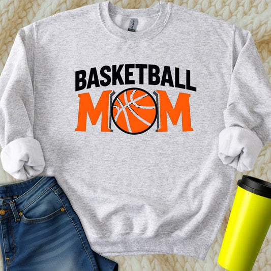 Printify Sweatshirt S / Ash Baseball Mama Sweatshirt