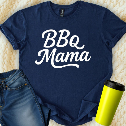 MyDesigns T-Shirt S / Navy BBQ Mama T-Shirt