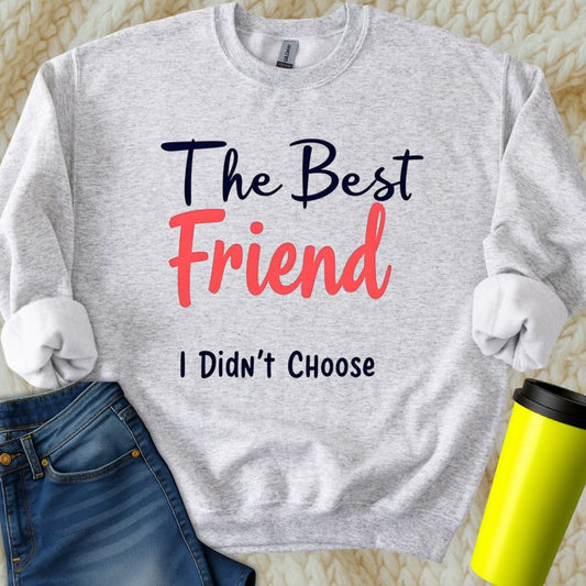 Printify Sweatshirt S / Ash Best Friend Sweatshirt