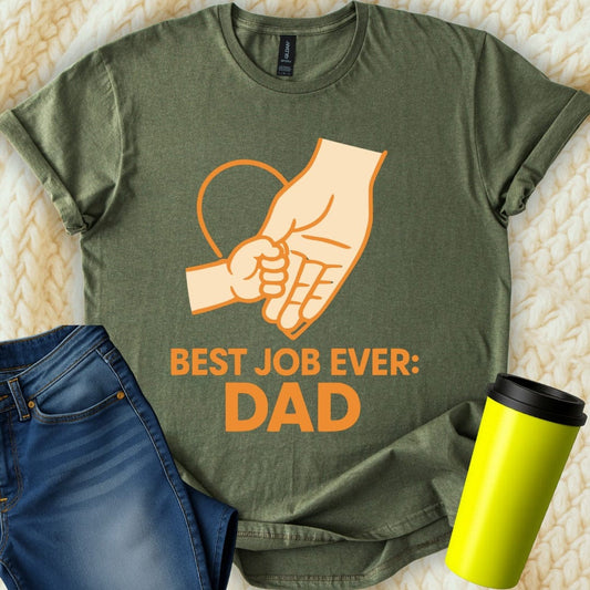 MyDesigns Physical Item Best Job Ever Dad Fun Graphic Print T-Shirt