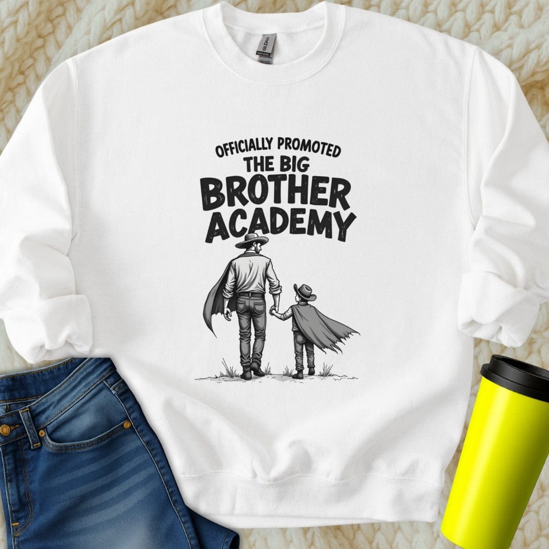 Printify Sweatshirt S / White Big Brother Sweatshirt