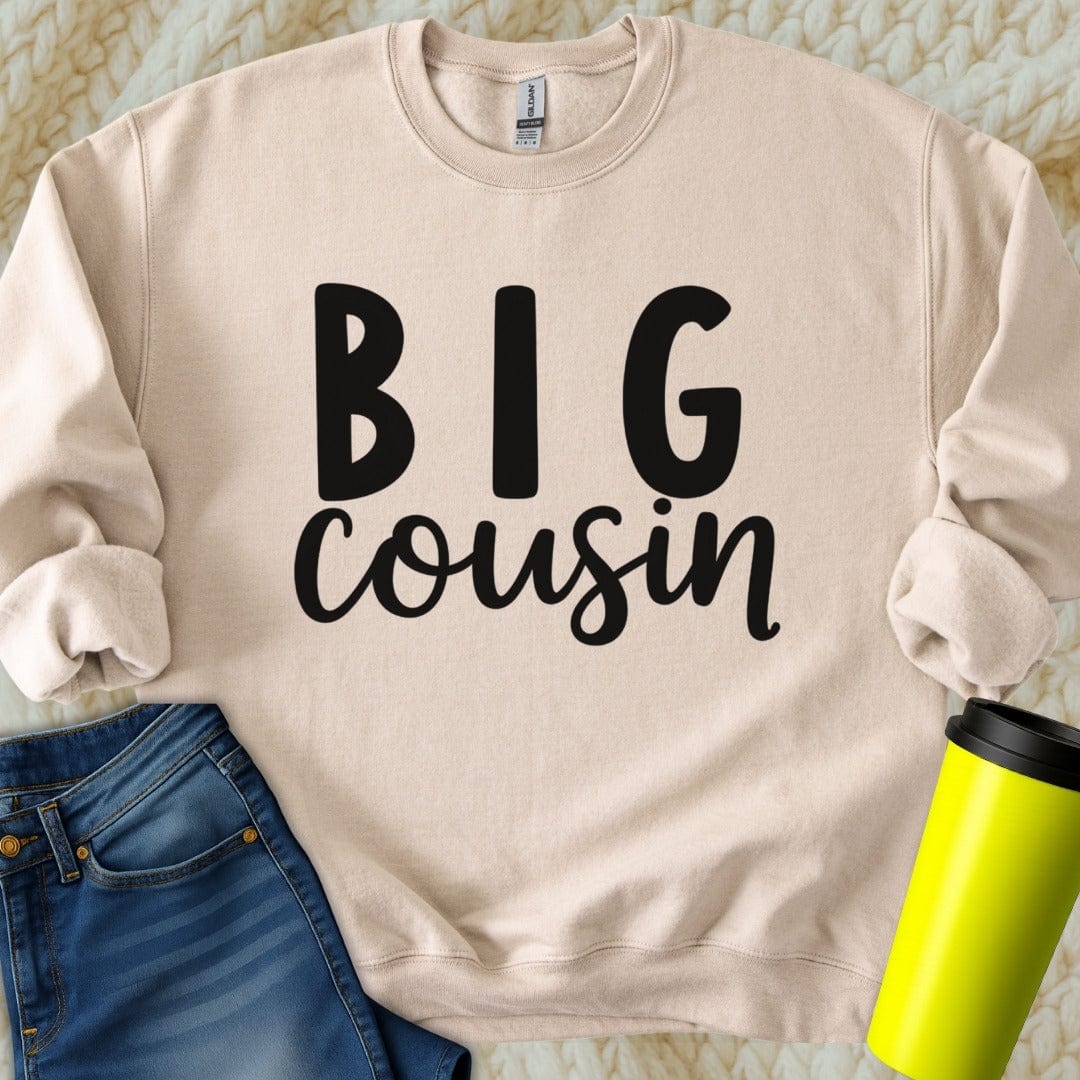 Printify Sweatshirt S / Sand Big Cousin Sweatshirt