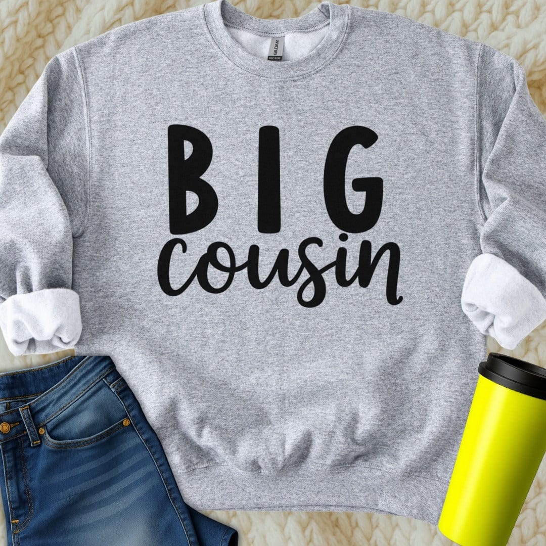 Printify Sweatshirt S / Sport Grey Big Cousin Sweatshirt