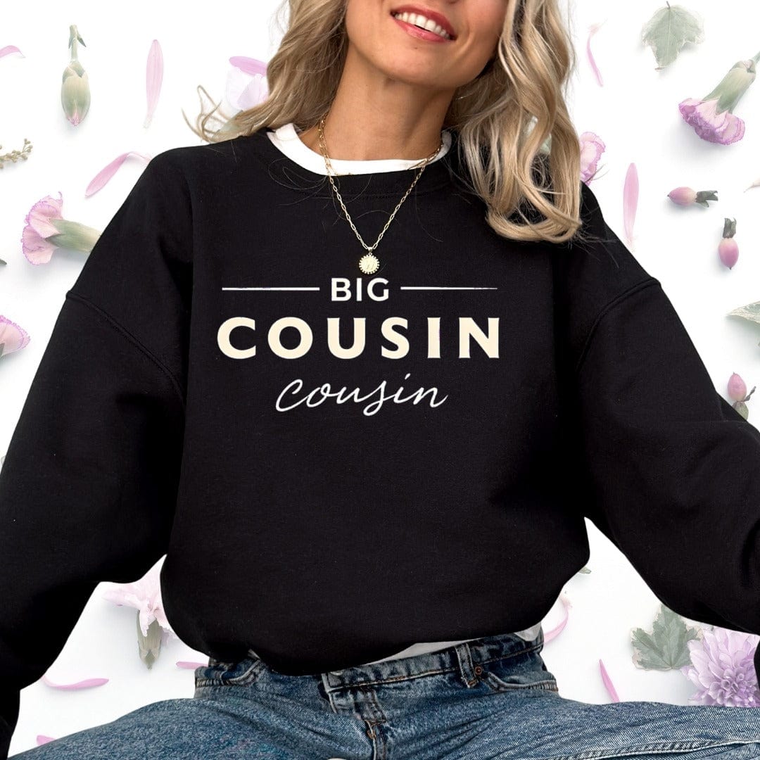 Printify Sweatshirt Big Cousin Sweatshirt